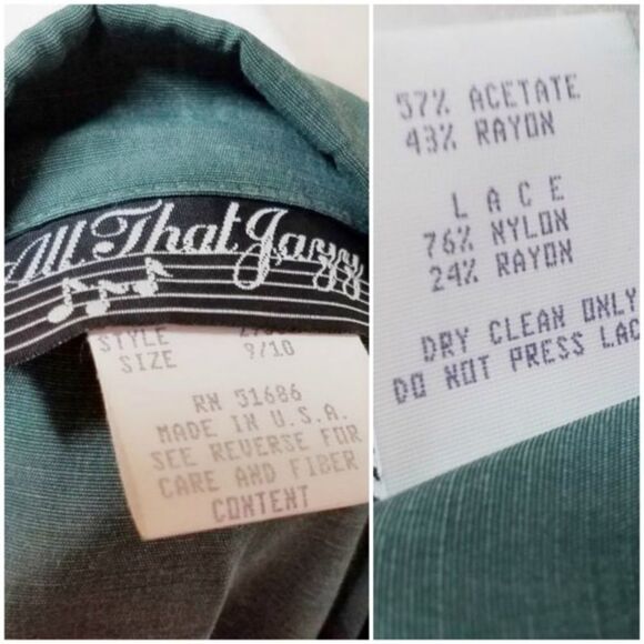 𝅺VINTAGE All That Jazz Green Power Suit Blazer - Picture 13 of 13
